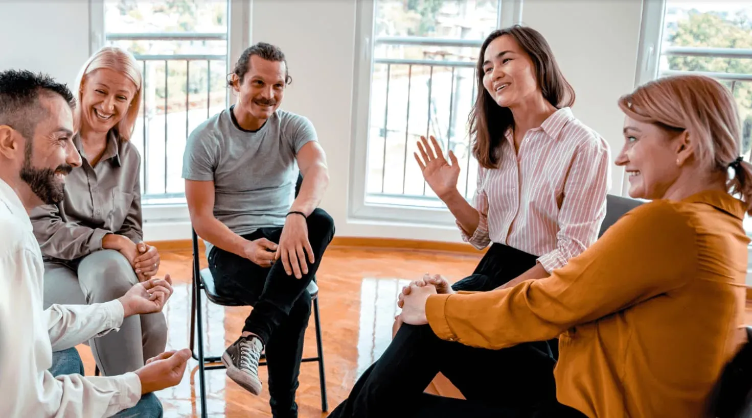 a therapy group